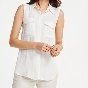 Beautiful striped sleeveless blouse